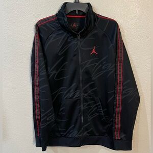 Air Jordan Flight Mens Black Track Jacket Size Large